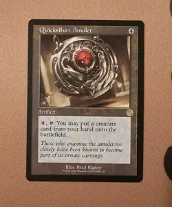 MTG Quicksilver Amulet x1 NM from The Brothers' War: Retro Frame Artifacts - Image 3
