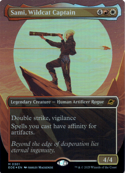 Sami, Wildcat Captain (Borderless) [Edge of Eternities] (EoE) [MTG] Magic 0301 - Image 1