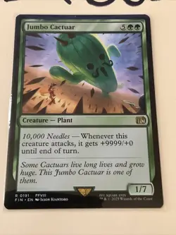 Jumbo Cactuar Final Fantasy Regular, MTG, Pack Fresh! - Image 2