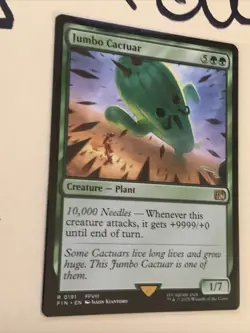 Jumbo Cactuar Final Fantasy Regular, MTG, Pack Fresh! - Image 3