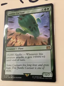 Jumbo Cactuar Final Fantasy Regular, MTG, Pack Fresh! - Image 4