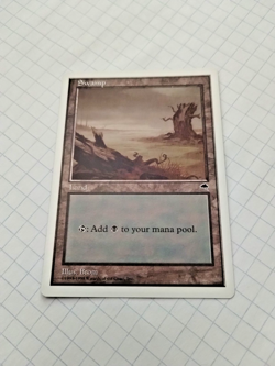 MTG Swamp (Tempest) Anthologies Regular Land - Bit of Edge Wear - See Pics - Image 2