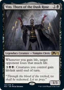MTG Vito, Thorn of the Dusk Rose Core Set 2021 Regular NM - Image 1