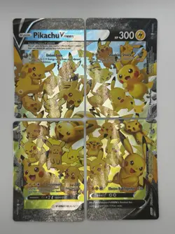 Pokemon Pikachu V-Union SWSH Sword & Shield Celebrations Promo Set Of 4 - Image 1