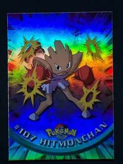 topps Pokemon TV Animation Edition Series 2 Rainbow Foil #107 Hitmonchan - Image 1