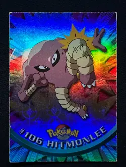 topps Pokemon TV Animation Edition Series 2 Rainbow Foil #106 Hitmonlee - Image 1