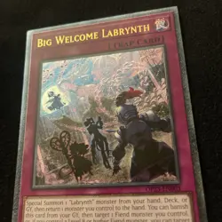 Yugioh Big Welcome Labrynth OP23-EN003 Ultimate Rare NM EU PRINT - Image 2