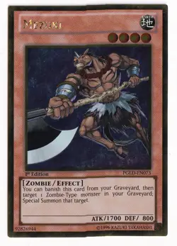 Yugioh! LP Mezuki - PGLD-EN073 - Gold Rare - 1st Edition Lightly Played, English - Image 1