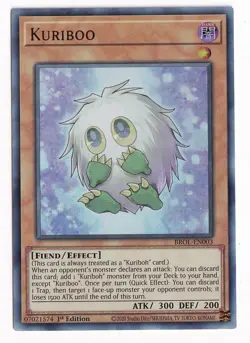 1X NM Kuriboo - BROL-EN003 - Ultra Rare 1st Edition yugioh - Image 1