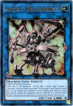 Yugioh! Ancient Gear Ballista - RA03-EN046 - Prismatic Ultimate Rare PUR NM/M - Image 1
