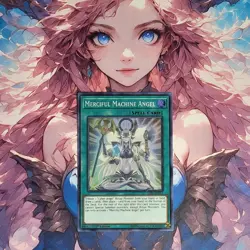 Yugioh - Merciful Machine Angel - LED4-EN014 - EN014 - Super Rare - 1st Ed - NM - Image 1