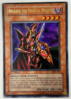 Yugioh MFC-071 Breaker The Magical Warrior 1st Ed. Vintage Original NM - Image 1