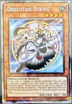 Yugioh! - Dracotail Lukias - JUSH-EN001 - Starlight Rare - 1'st Ed. - NM/M - Image 1