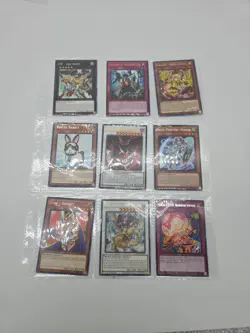 lot of 9 yugioh cards All First Editions Multiple Sets Gold Or Silver With Page - Image 1