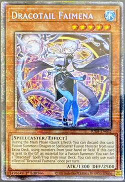 Yugioh! - Dracotail Faimena - JUSH-EN002 - Starlight Rare - 1'st Ed. - NM/M - Image 1