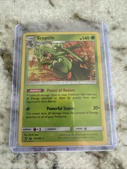 Sceptile 10a/168 Sun Moon Alternate Art Promo Holo Pokemon TCG Card LP Condition - Image 1