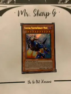 COLOSSAL FIGHTER/ ASSAULT MODE - CRMS-EN000 ENGLISH Yu-Gi-Oh! CARD SECRET RARE* - Image 2