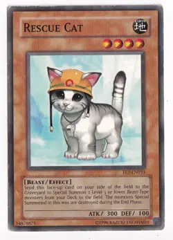 Yu-Gi-Oh Card - Rescue Cat - FET-EN033 - MP - Image 1
