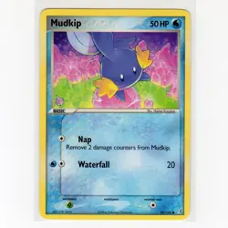 Pokemon TCG Mudkip 58/100 EX Crystal Guardians Regular Common Card EN-LP 2006 - Image 1