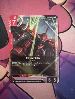 Shamblo - Gundam Card Game #GD01-047 - GD01 - NM Foil Newtype Rising Single - Image 1