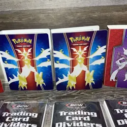 Pokemon Trading Card Game Mini Binder Album Portfolio Lot of 4 + Card Dividers - Image 4