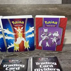 Pokemon Trading Card Game Mini Binder Album Portfolio Lot of 4 + Card Dividers - Image 5