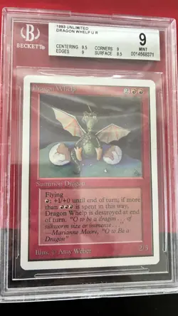 1 Dragon Whelp - Unlimited - BGS 9 - MtG FREE SHIPPING - Image 1