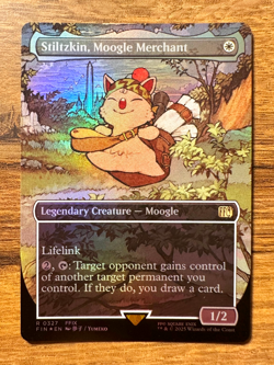 Magic MTG Final Fantasy Stiltzkin, Moogle Merchant #327 *FOIL* Borderless - Image 1