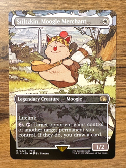 Magic MTG Final Fantasy Stiltzkin, Moogle Merchant #327 *NON-FOIL* Borderless - Image 1