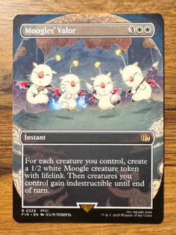 Magic MTG Final Fantasy Moogles' Valor #326 *NON-FOIL* Borderless - Image 1
