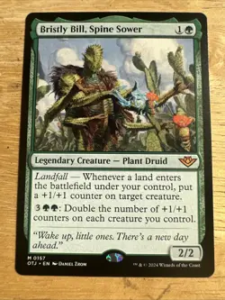 1x Bristly Bill, Spine Sower NM-Mint, English Outlaws of Thunder Junction MTG NP - Image 1