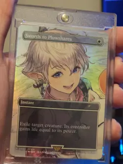 Final Fantasy MTG Magiccon Vegas Promo *Foil* Swords to Plowshares Alphinaud - Image 3