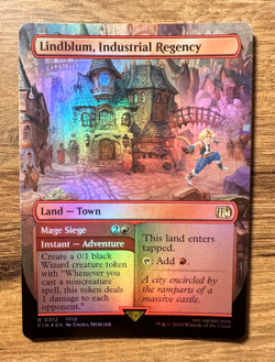 Magic MTG Final Fantasy Lindblum, Industrial Regency #312 *FOIL* Borderless - Image 1