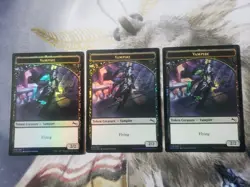 Vampire Token x3 - Foil - Unstable MTG EDH Cube - Image 2
