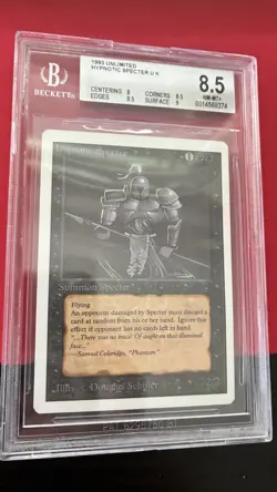 1 Hypnotic Specter - Unlimited - BGS 8.5 - MtG FREE SHIPPING - Image 1