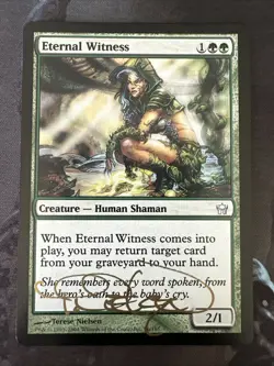 MTG Eternal Witness - Fifth Dawn - Signed - Image 1