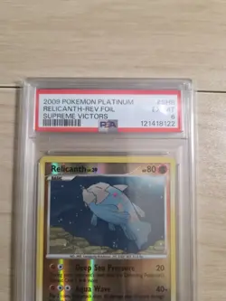 2009 POKEMON PLATINUM SUPREME VICTORS #SH8 RELICANTH-REVERSE FOIL PSA 6 - Image 2