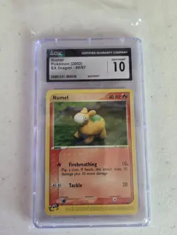 Pokemon TCG Numel EX Dragon 69/97 CGC Gem Mint 10 Non-Holo - Image 1