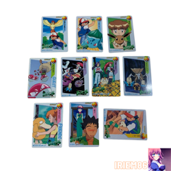 Set 10 Bulbasaur Pokemon Carddass Anime Collection Nintendo Bandai Japanese 1999 - Image 1