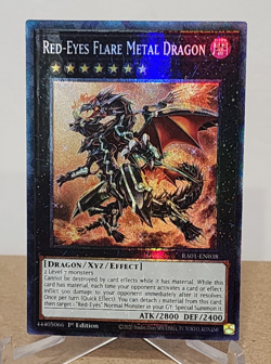 Yugioh! Red-Eyes Flare Metal Dragon RA01-EN038 Collectors Rare 1st ED (LP) - Image 1