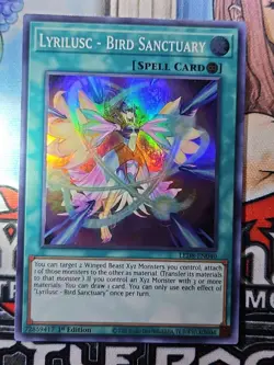 Yugioh! Lyrilusc - Bird Sanctuary - LED8-EN040 Super Rare 1st Edition NM - Image 1