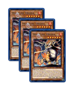Yugioh! Dracotail Urgula JUSH-EN004 (Rare) 1st Ed 3x "Dracotail Deck Support" - Image 1