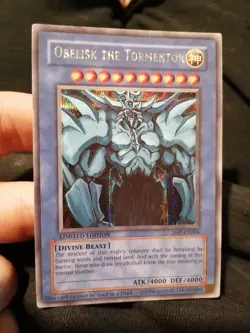 Yugioh Obelisk the Tormentor JMP-EN004 JUMP Secret Prismatic Rare Promo - Image 1
