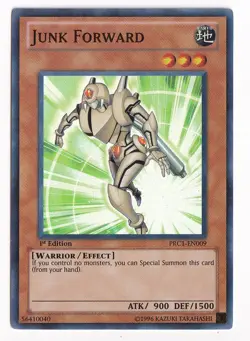 Junk Forward #PRC1-EN009 Yugioh Lightly played 1st Edition - Image 1
