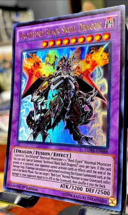 MINT/NM+🔥 Yugioh Archfiend Black Skull Dragon CORE-EN048 1st Edition Ultra Rare - Image 3