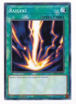 1X NM Raigeki - SDBT-EN025 - Common 1st Edition - yugioh - Image 1