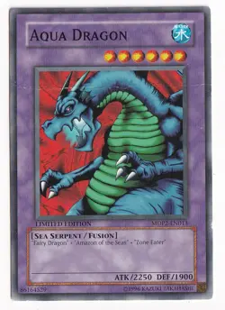 YuGiOh McDonald's Limited Edition Series 2 Common Aqua Dragon MDP2-EN013 - Image 1