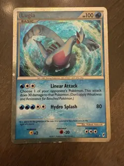 Pokemon TCG Shiny Lugia SL7 Holo Rare Card Call of Legends - Image 2