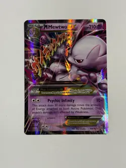 Pokemon XY Breakthrough Mega Mewtwo EX Holo Rare Card #64/162 - Image 1