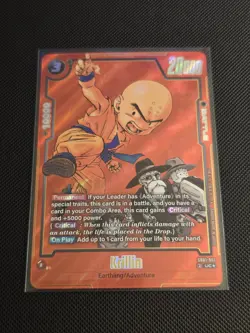 DRAGON BALL SUPER MANGA BOOSTER KRILLIN SB01-051 UC☆ ALT ART RED FOIL CARD 2025 - Image 1